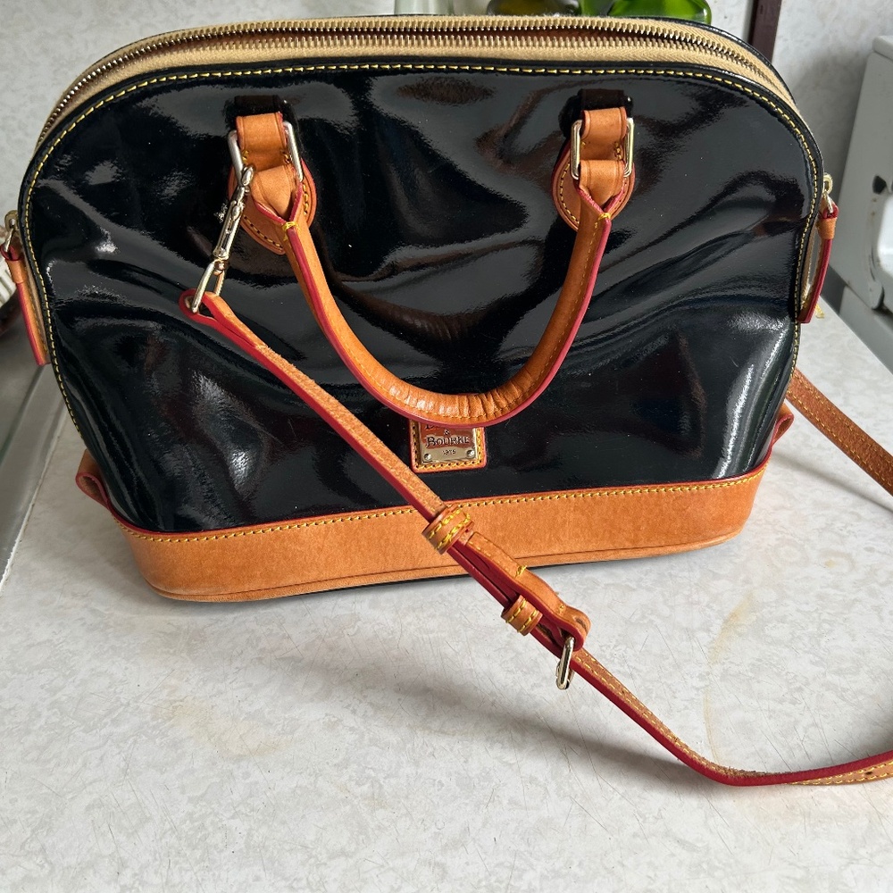 Black Patent Leather Dooney & Bourke Bag